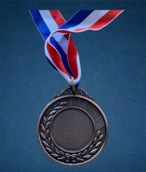 Medaille aus Metall Platz Nr. 3 (Bronze)